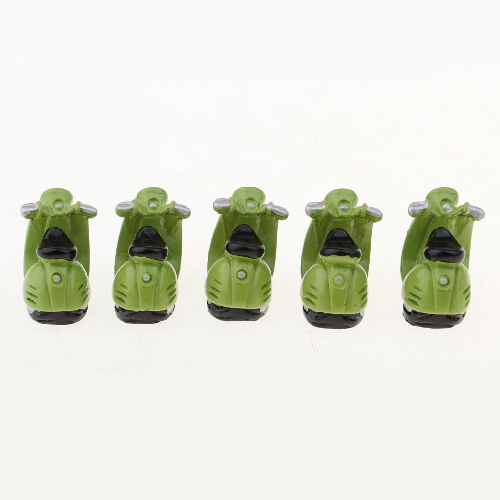 1/12 Miniature Motor Bicycle Toy Motorcycle Model Dollhouse Outdoor Ornament