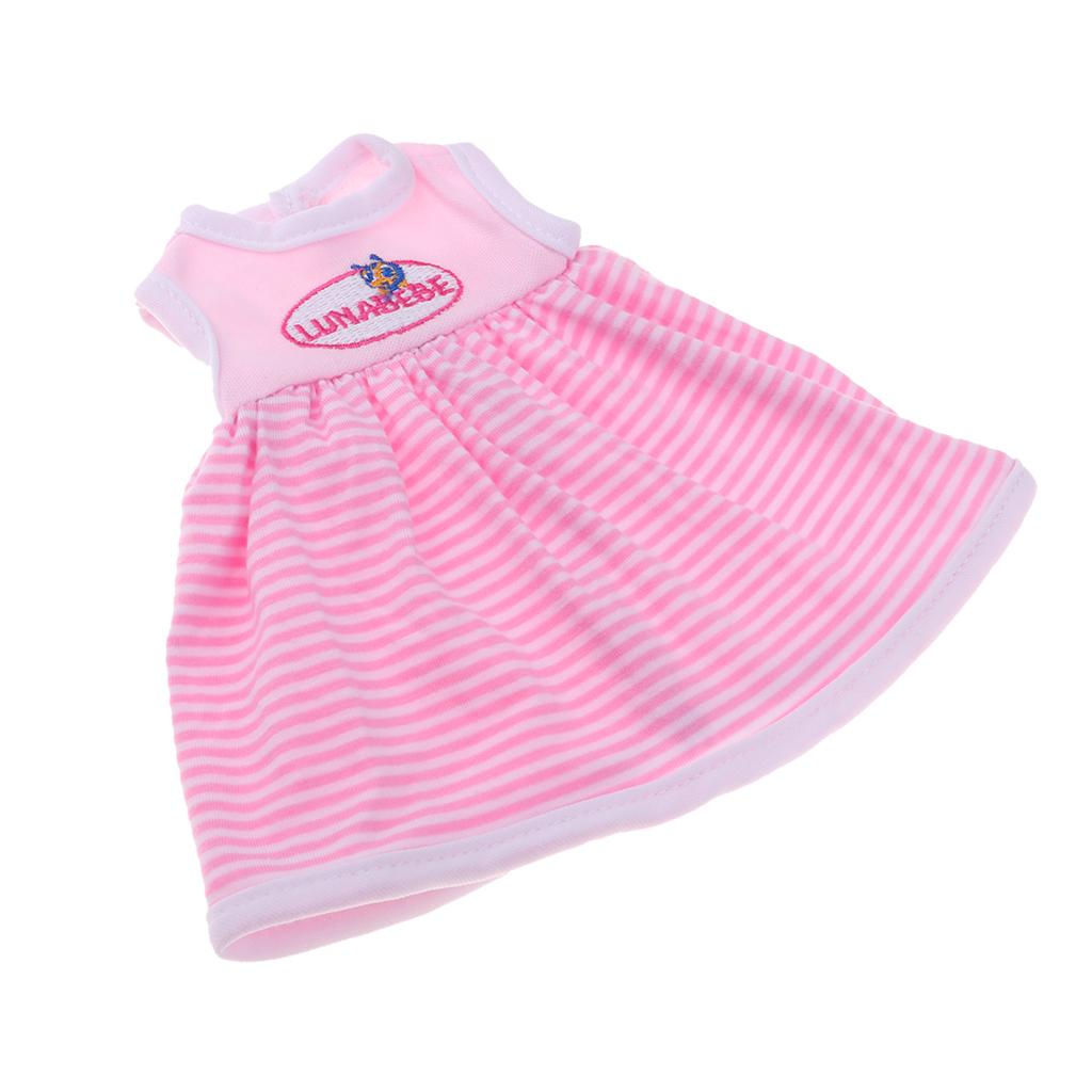 Lovely Striped Sleeveless Dress for 25cm Mellchan Dolls Clothes Accessories