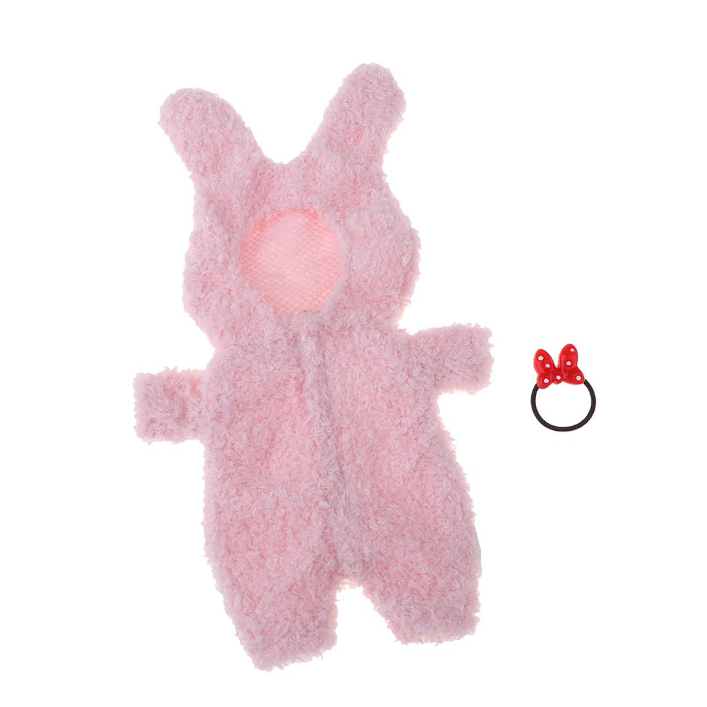 Adorable Soft Plush Hooded Rompers Pajama Costume For Mellchan Baby Doll
