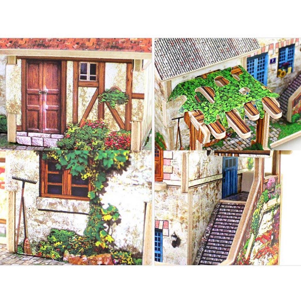 DIY Resort Villa Miniatures - 3D Dollhouse With Furniture And Accessories