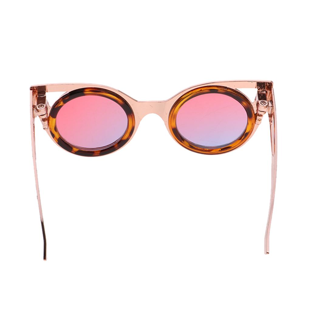 Cute Doll Frame Sunglasses Eyewear for 1/6 Blythe Dolls Wear Accs Gold A
