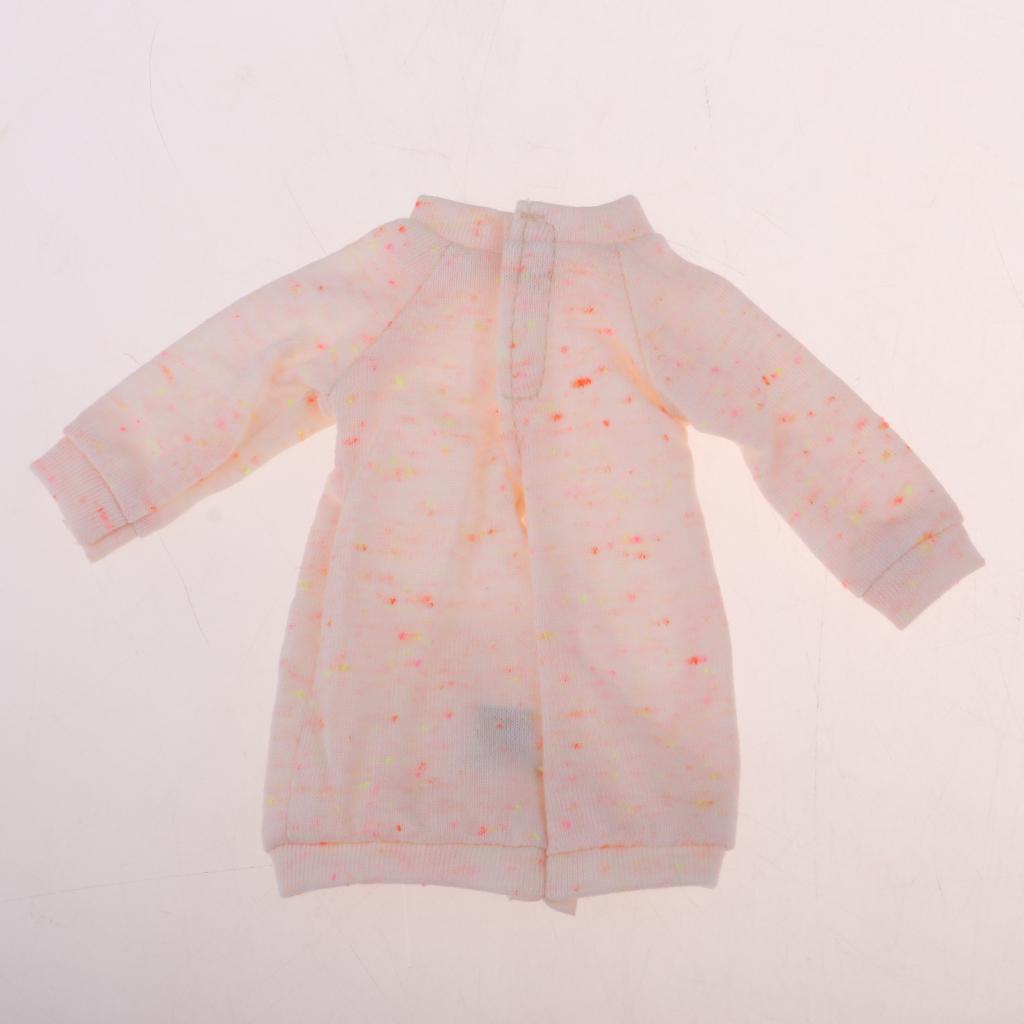 Fashion Doll Outfit Long Top Pullover Sweater For 1/6 Blythe Doll Light Pink