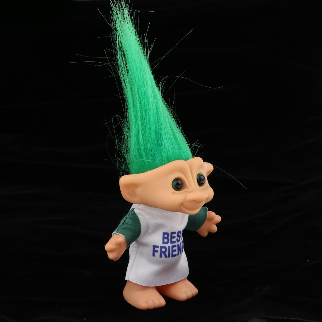 Delicate Lucky Troll Doll Mini Action Figures Toy Cake Decorations #2