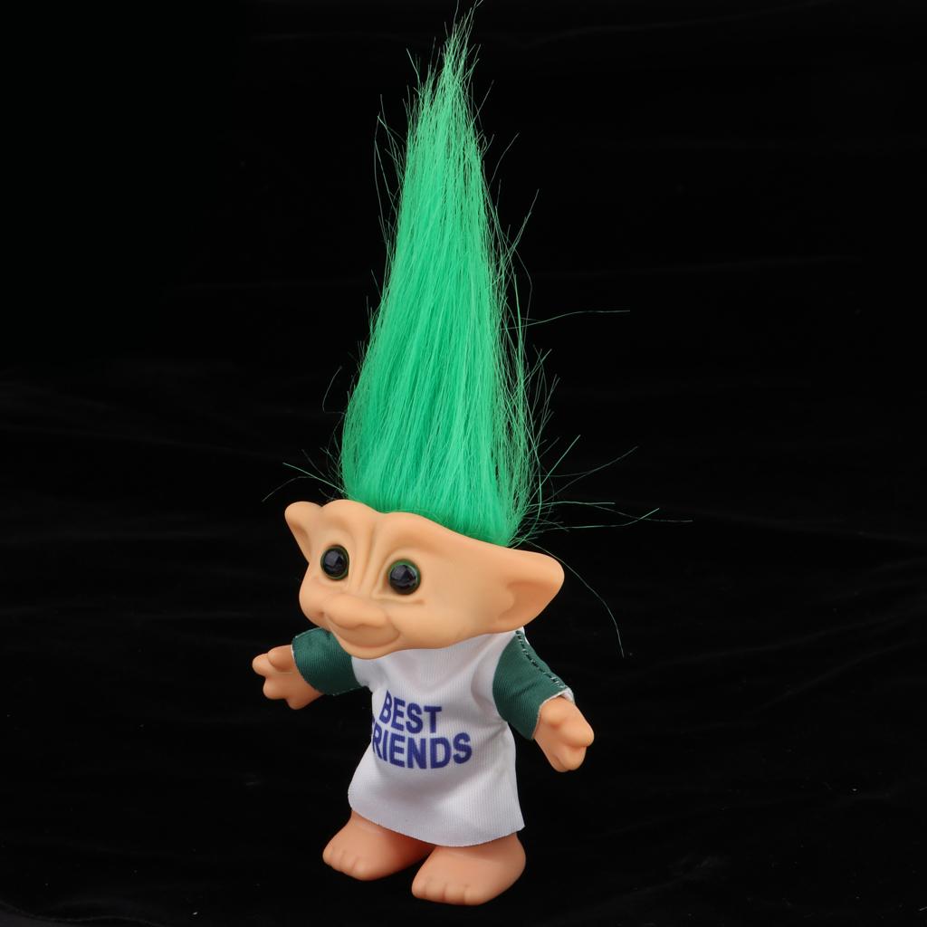 Delicate Lucky Troll Doll Mini Action Figures Toy Cake Decorations #2