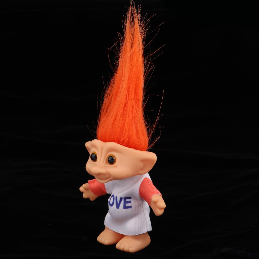 Delicate Lucky Troll Doll Mini Action Figures Toy Cake Decorations #4