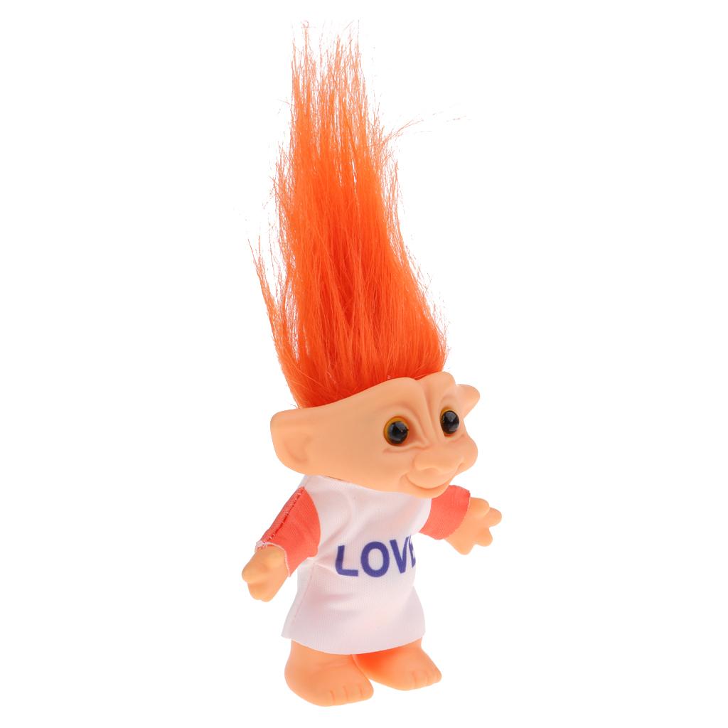 Delicate Lucky Troll Doll Mini Action Figures Toy Cake Decorations #4