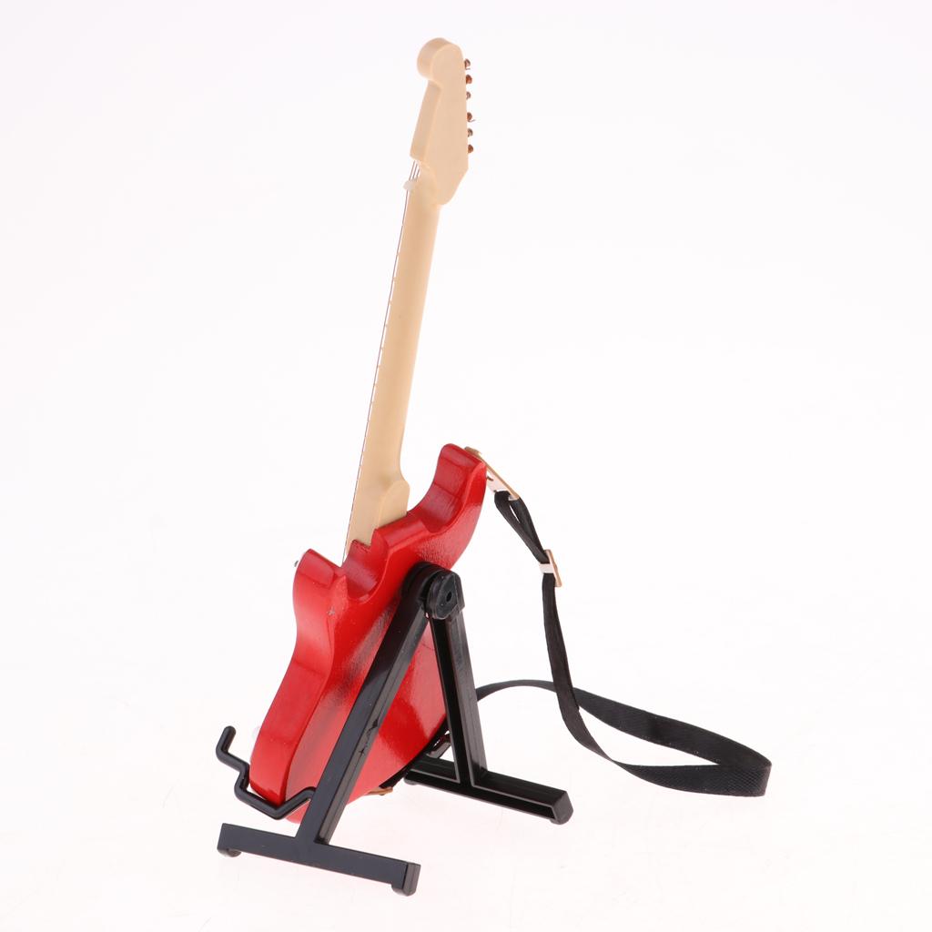 Wooden Miniature Guitar Musical Instrument for 1:6 Dollhouse Accessories #2