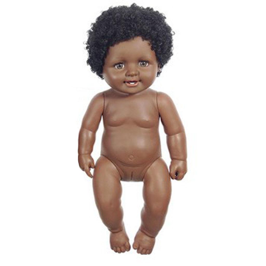 20 Reborn African American Baby Girl Doll Vinyl Newborn Toddler Doll"