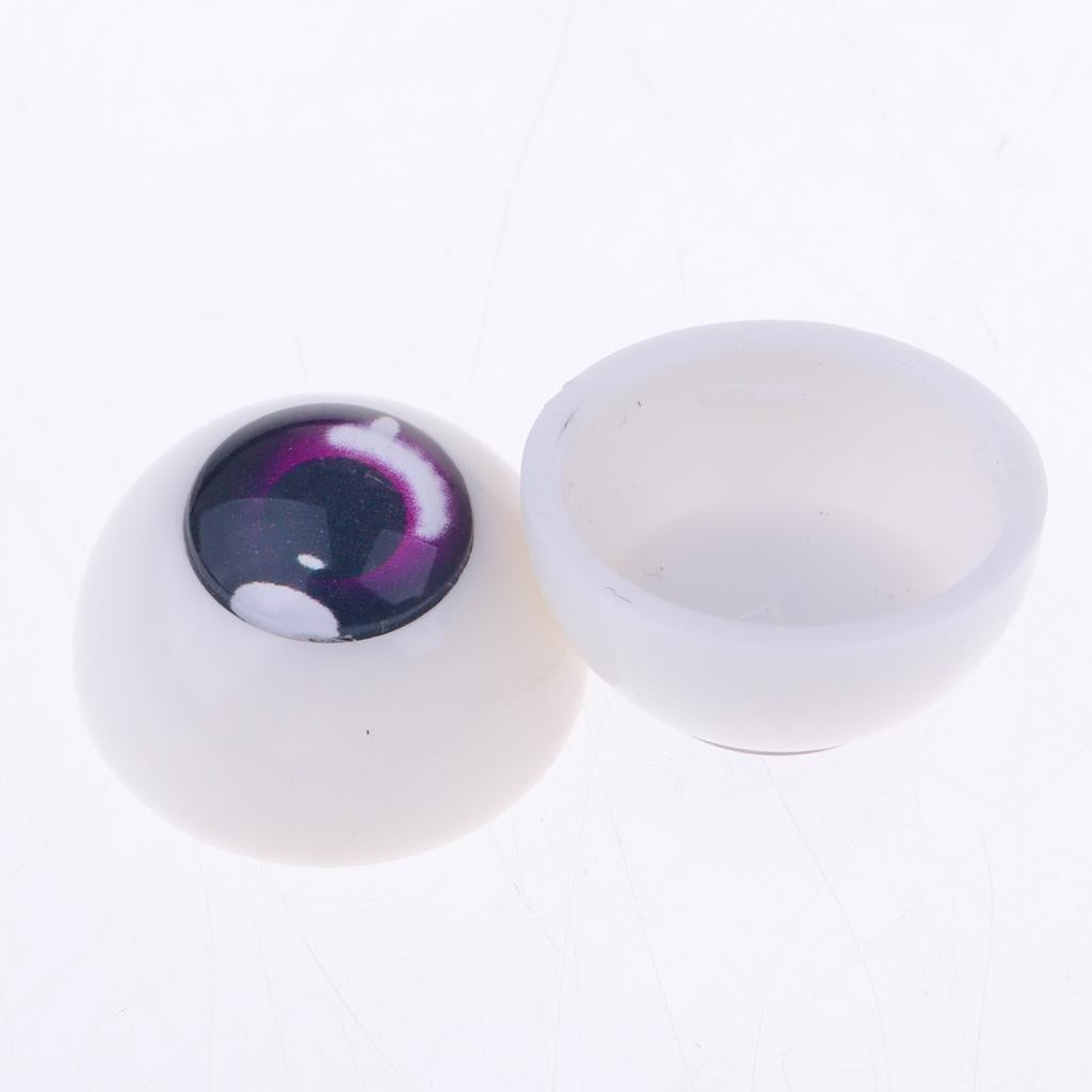 Safety 18mm Eyes Acrylic Eyeballs for 1/3 BJD Night Lolita Doll Purple #2