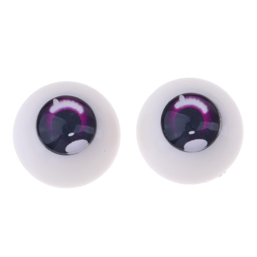 Safety 18mm Eyes Acrylic Eyeballs for 1/3 BJD Night Lolita Doll Purple #2