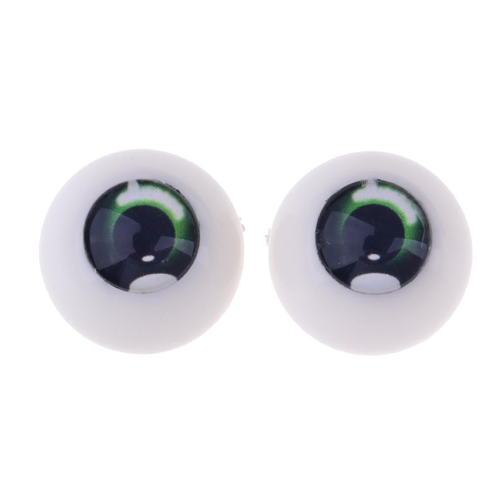 Safety 18mm Eyes Acrylic Eyeballs for 1/3 BJD Night Lolita Doll Green