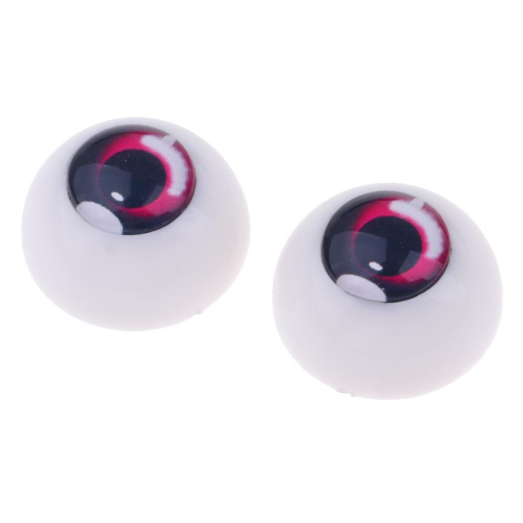 Safety 18mm Eyes Acrylic Eyeballs for 1/3 BJD Night Lolita Doll Pink