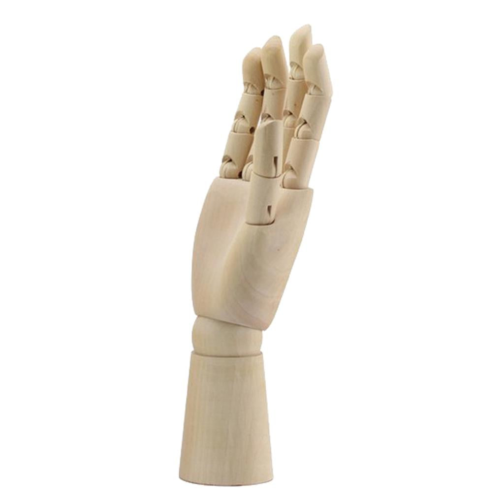 Wooden Mannequin Sculpture Hands Manikin Male Right Hands Model Art Supply