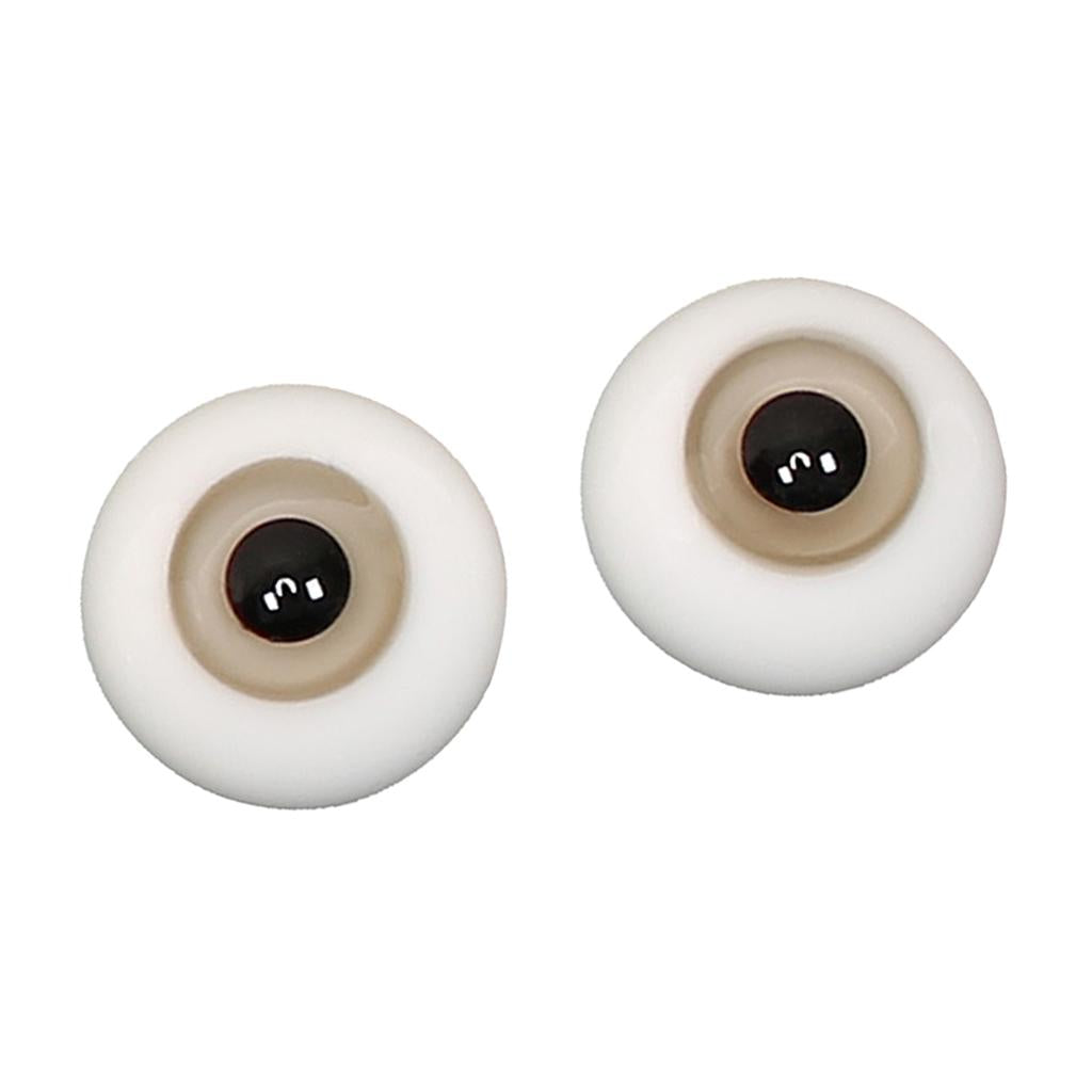 Safety 14mm Eyes Acrylic Eyeballs for Dollfie BJD Doll DIY Making Light Gray