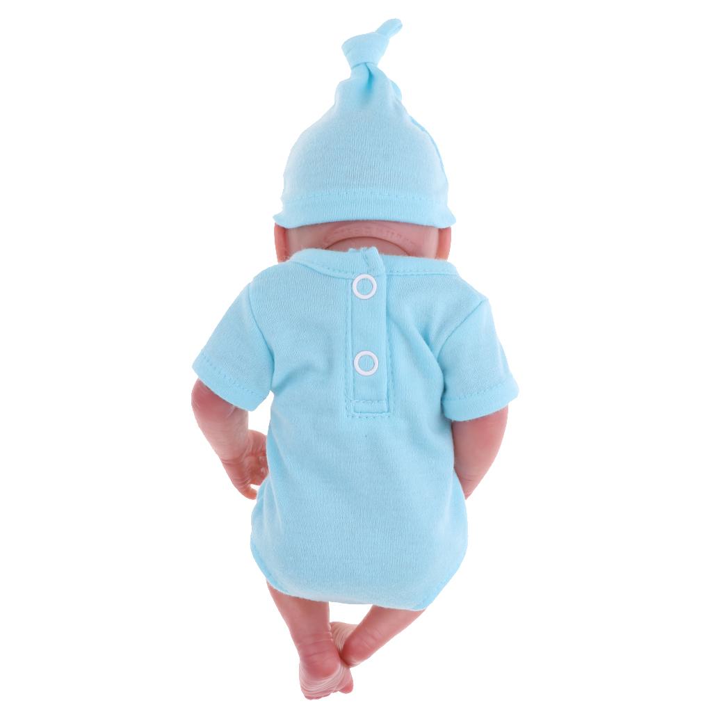 10inch Lifelike Realistic Soft Vinyl Reborn Boy Baby Doll with Clothes & Nuk