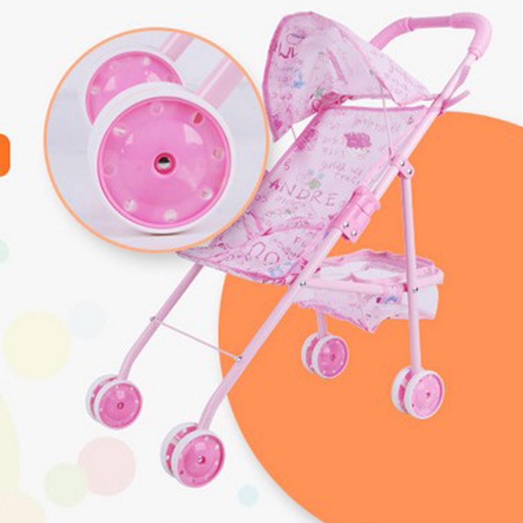 Realistic Baby Doll Stroller Baby Carriage Simulation Furniture Toy Model #1