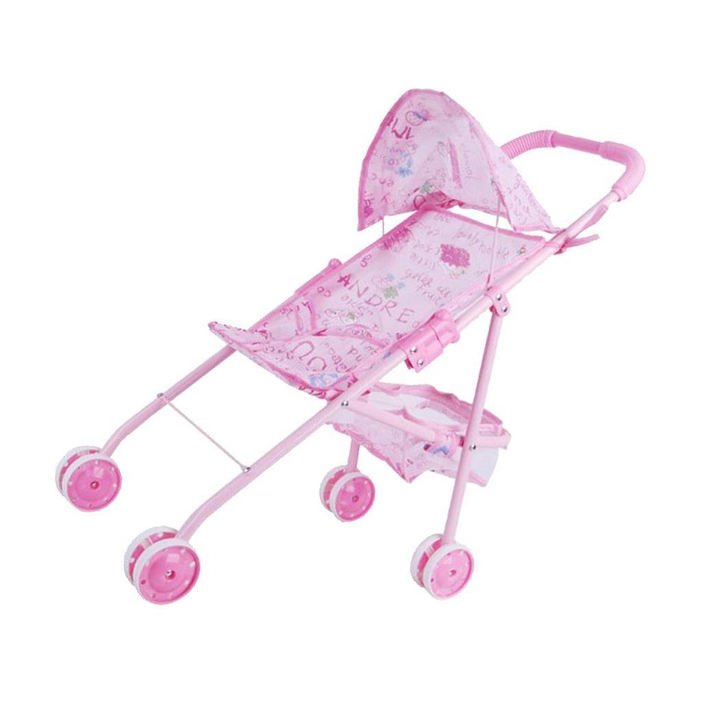 Realistic Baby Doll Stroller Baby Carriage Simulation Furniture Toy Model #1