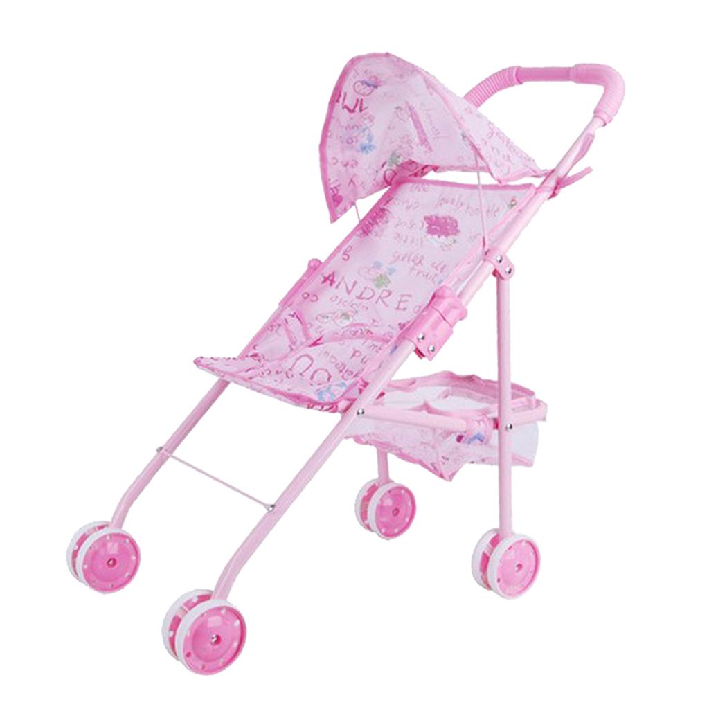 Realistic Baby Doll Stroller Baby Carriage Simulation Furniture Toy Model #1