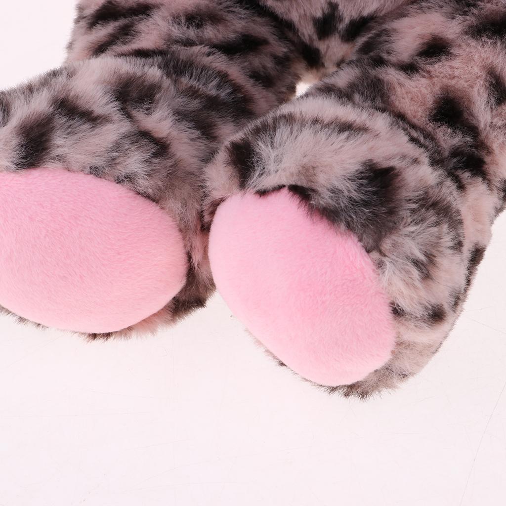 Cute Soft Appease Leopard Stuffed Plush Doll Reborn Sleeping Baby Doll Gift