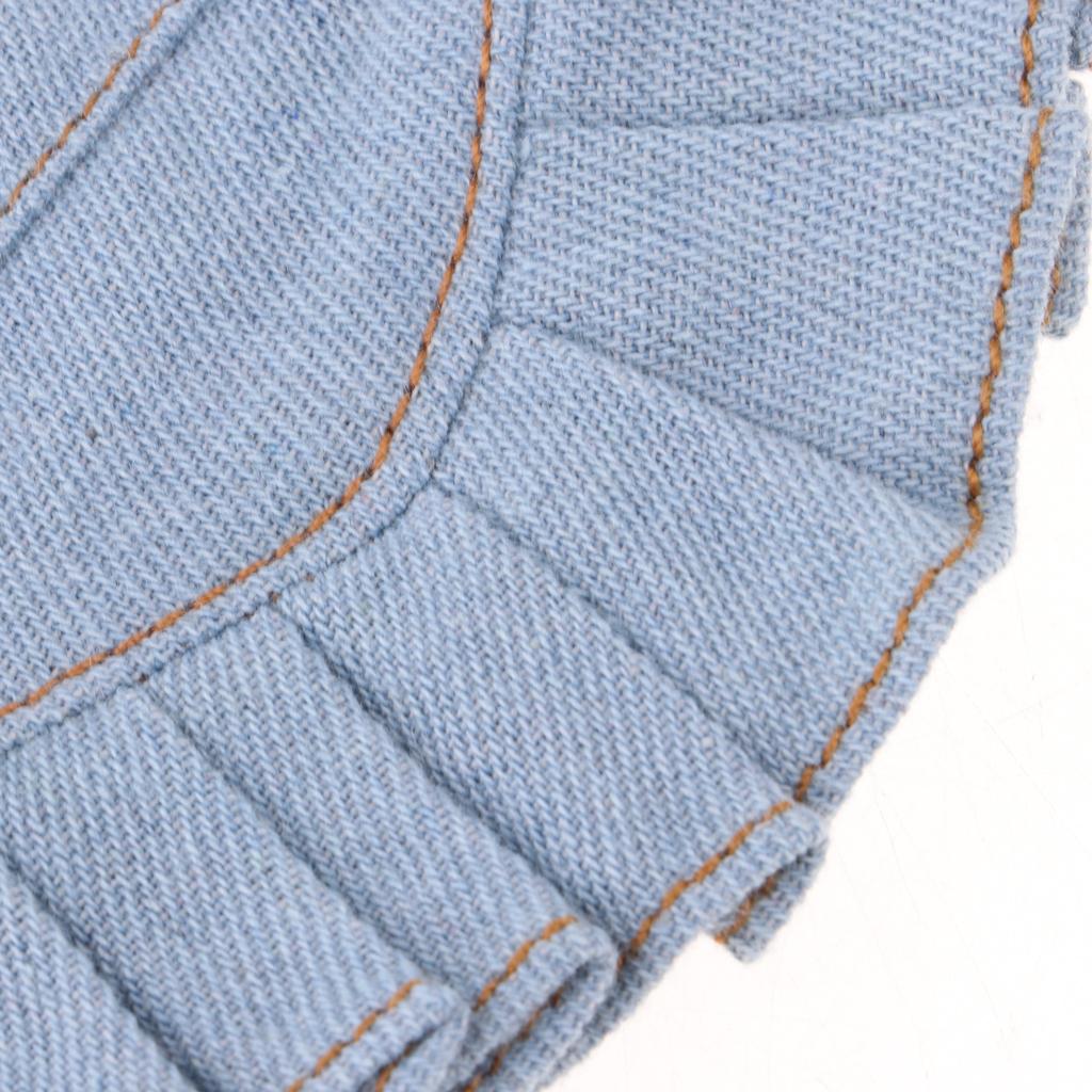 Stylish Denim Miniskirt Outfits for Blythe Doll Casual Clothing Light Blue