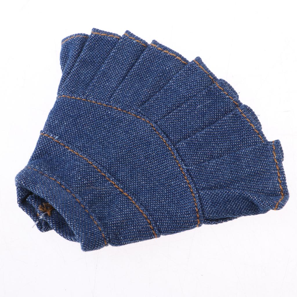 Stylish Denim Miniskirt Outfits for Blythe Doll Casual Clothing Dark Blue