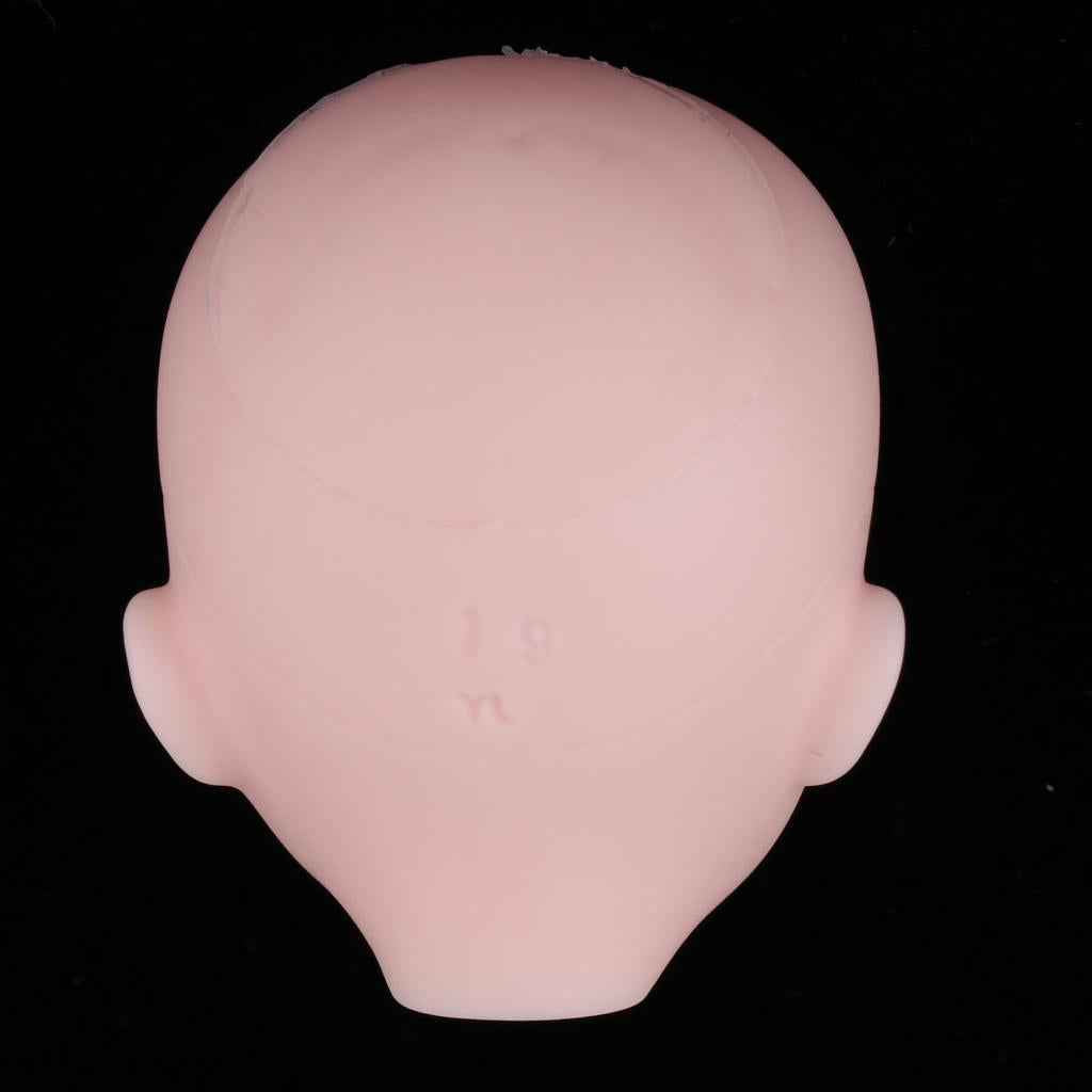 Beautiful Female Brown Eyes No Makeup Head for 1/6 BJD OB Doll DIY Making Body Parts