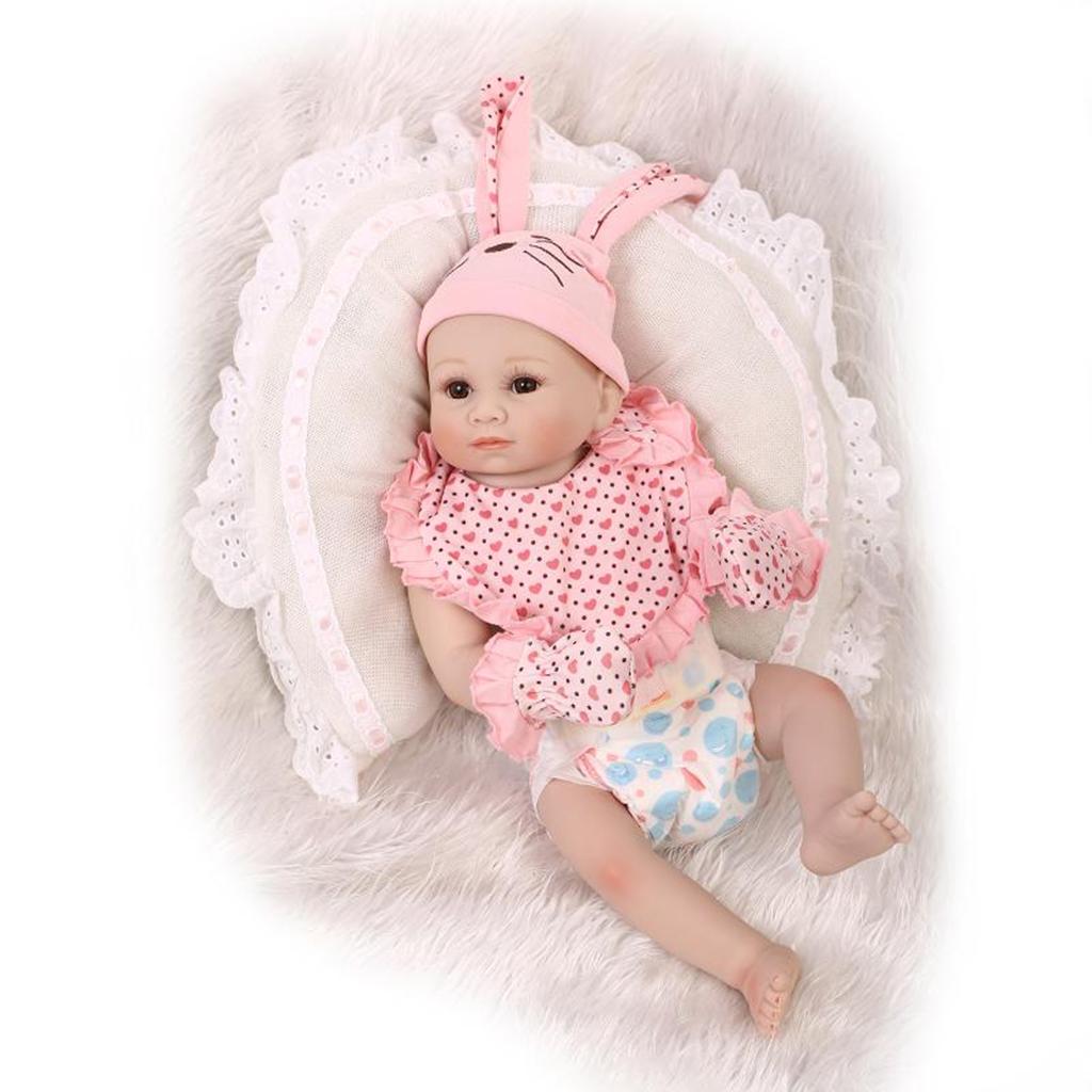 50cm Lifelike Silicone Vinyl Reborn Dolls Newborn Babies Doll Alive Girl #3