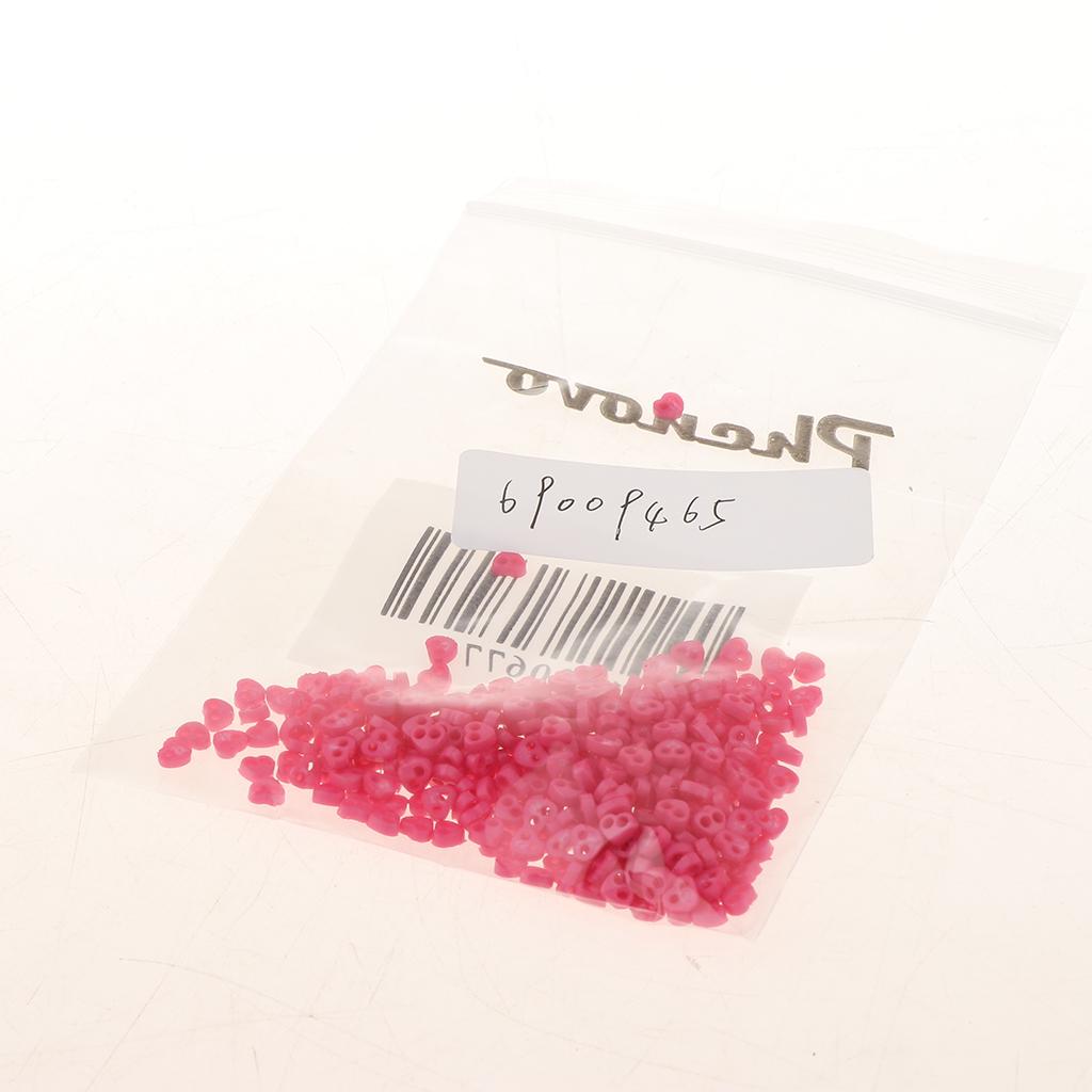 300pcs Heart Shapes Mini Buttons BJD Doll Clothes Accessories 4mm Rose Red