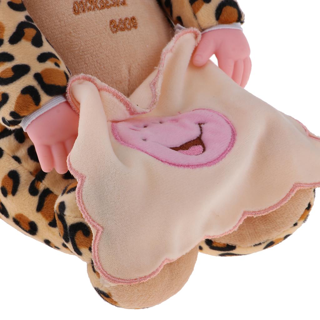 50cm Plush Spotted Vinyl Reborn Doll Speaking Baby Kids Playmate Toys Dog