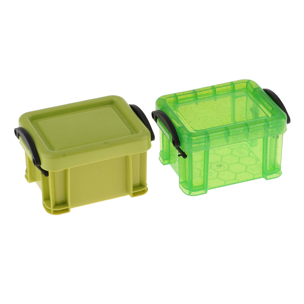 1/6 Candy Color Storage Case for 1/6 Dolls House Furniture Accs Green