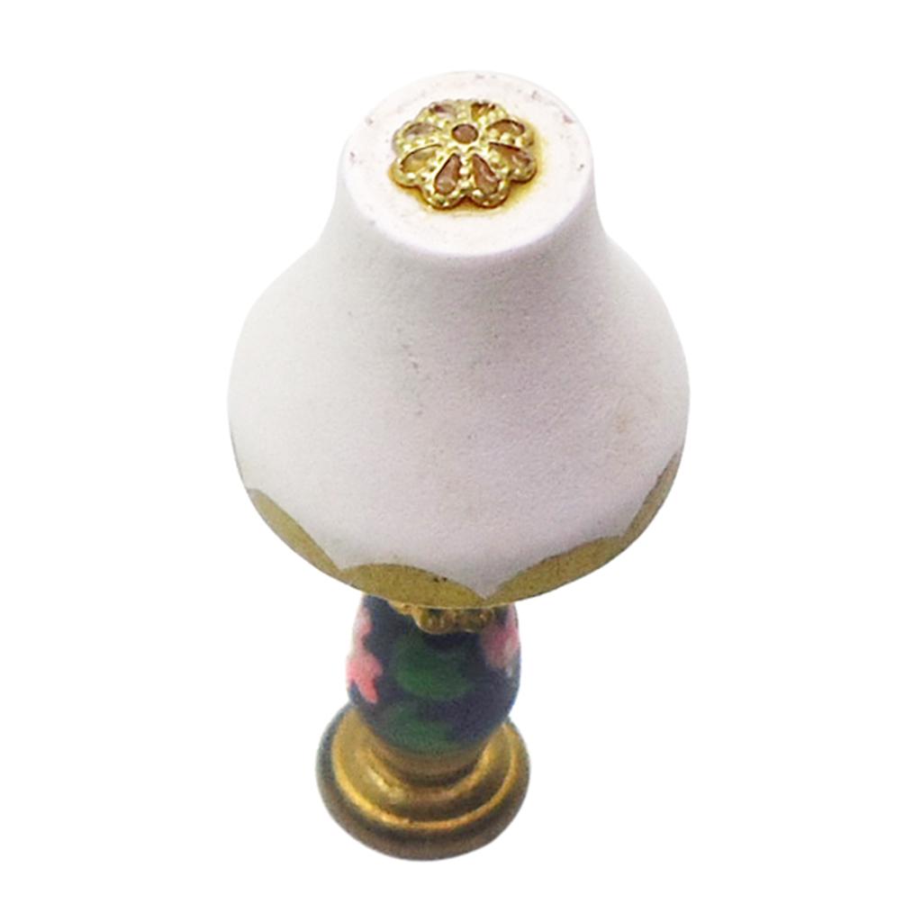 Miniature Table Lamp For 1/12 Dollhouse Room Life Scene Decoration Ornament