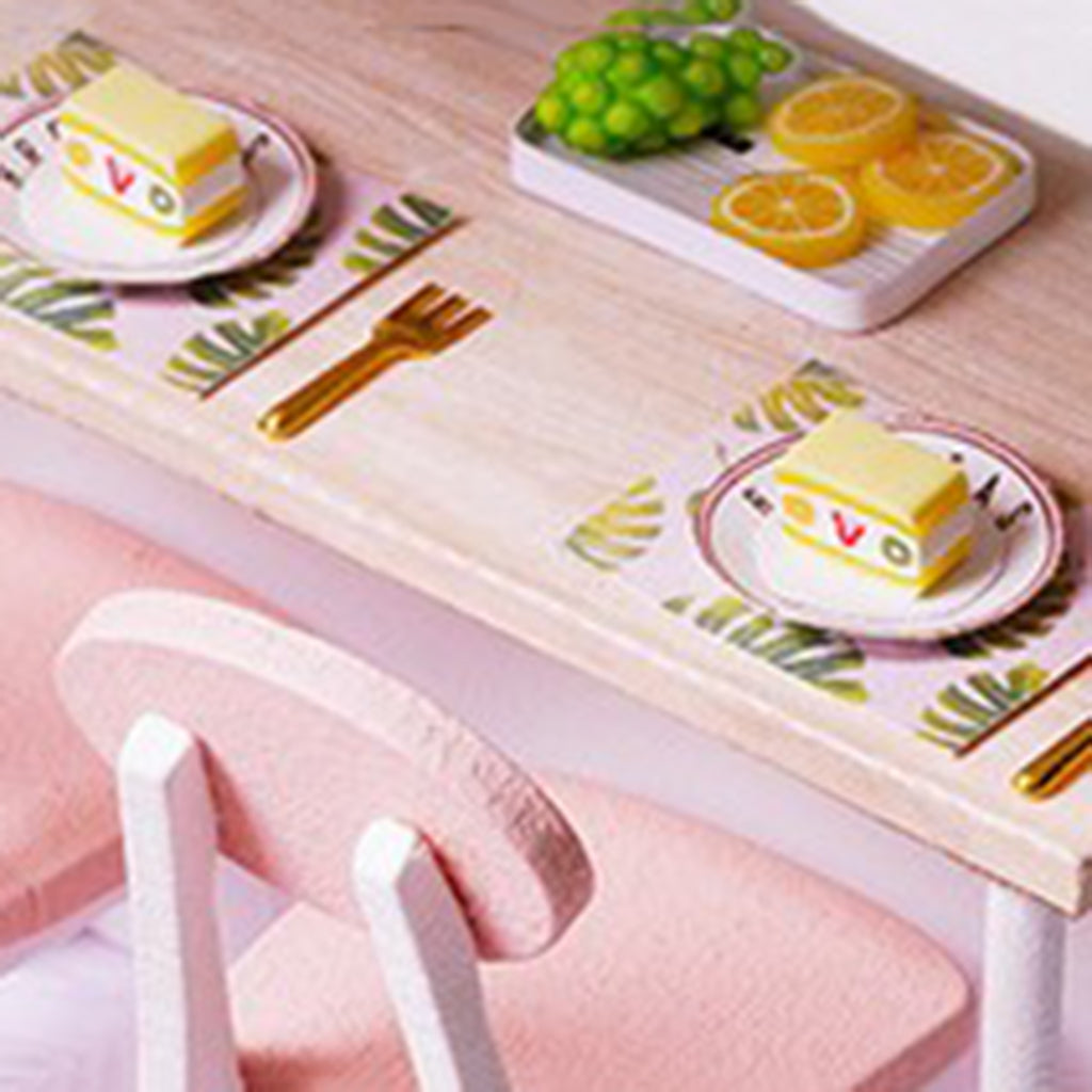 1/24 DIY Miniature Dollhouse Kit with Furniture Model - Quiet Life Kids Gift