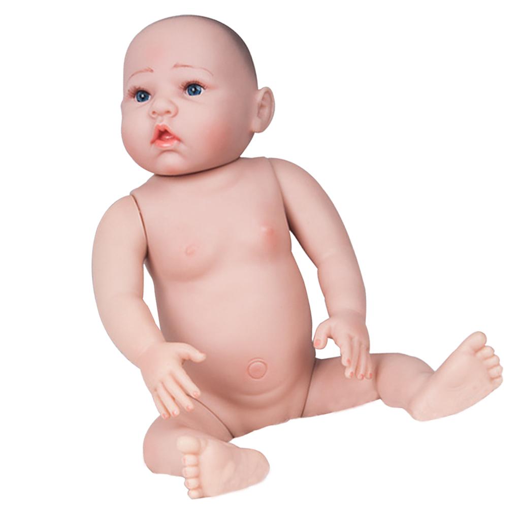 26inch Lovely Realistic Silicone Full Body Reborn Baby Girl Doll Nude Body