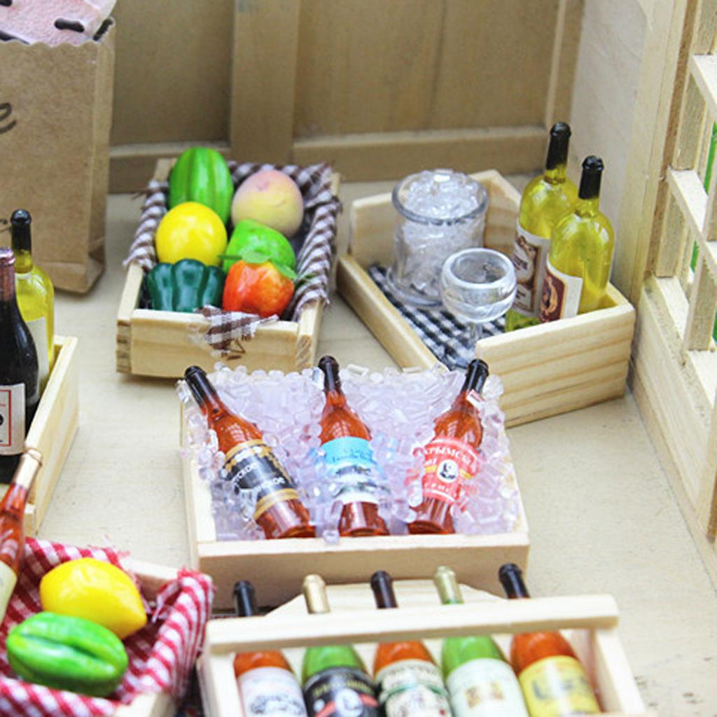 Miniature Food Collectibles for 1/12 Dollhouse Miniatures Kitchen Accessory
