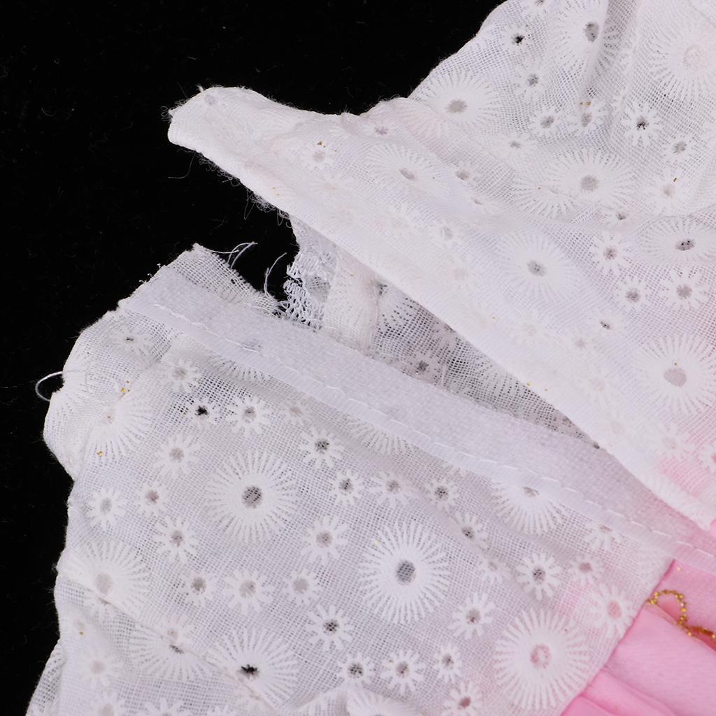 Lovely Floral Short Sleeve Dress for 16inch Salon Dolls Dress Up Accessory