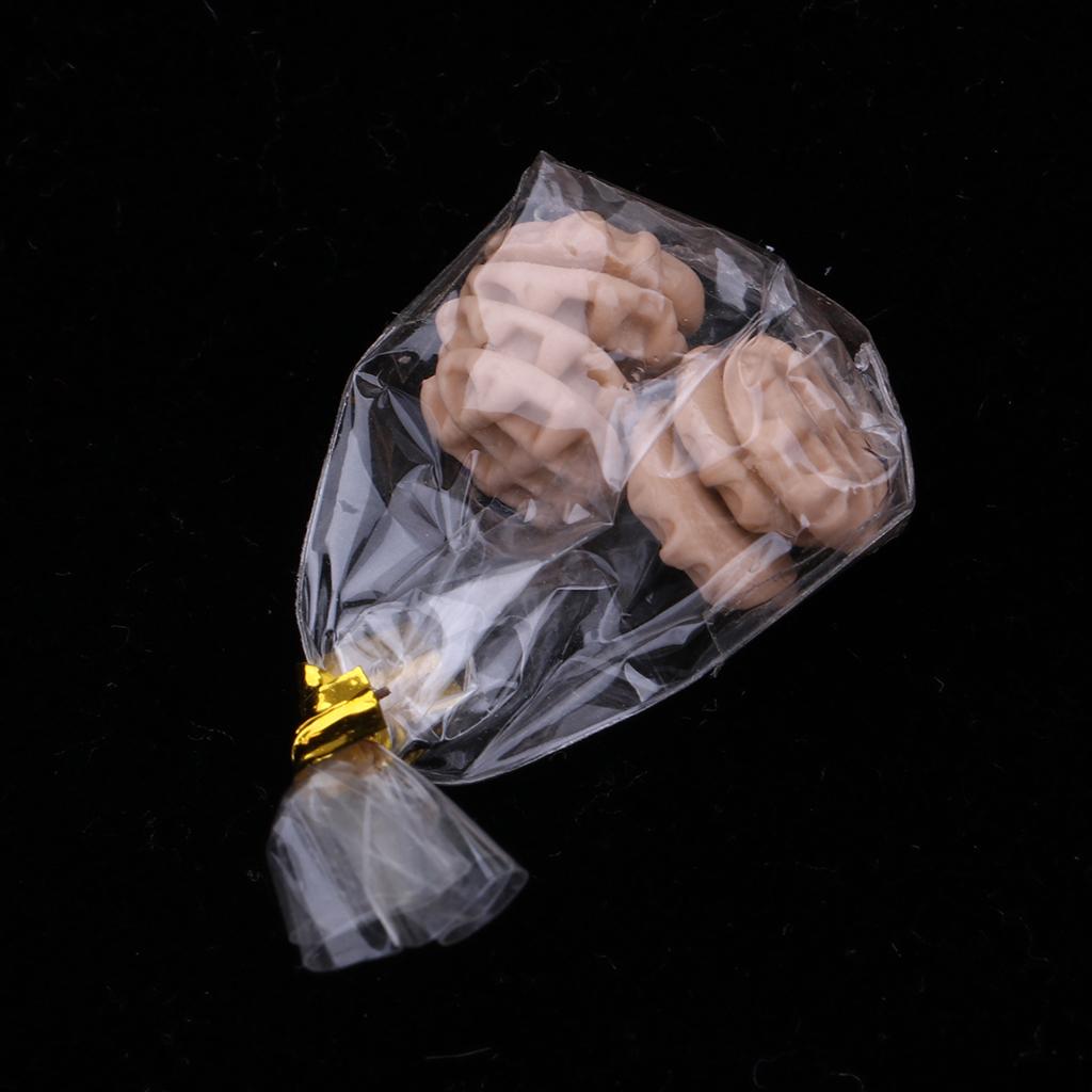 Miniature Food Realistic Tiny Cookies/Waffles for 1:12 Dollhouse F