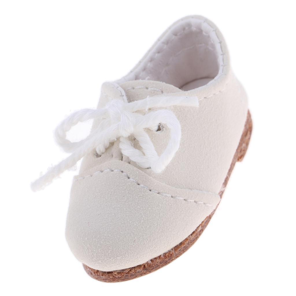Lovey Doll Lace up Shoes for 1/6 BJD Dolls Casual Wear Accessory White