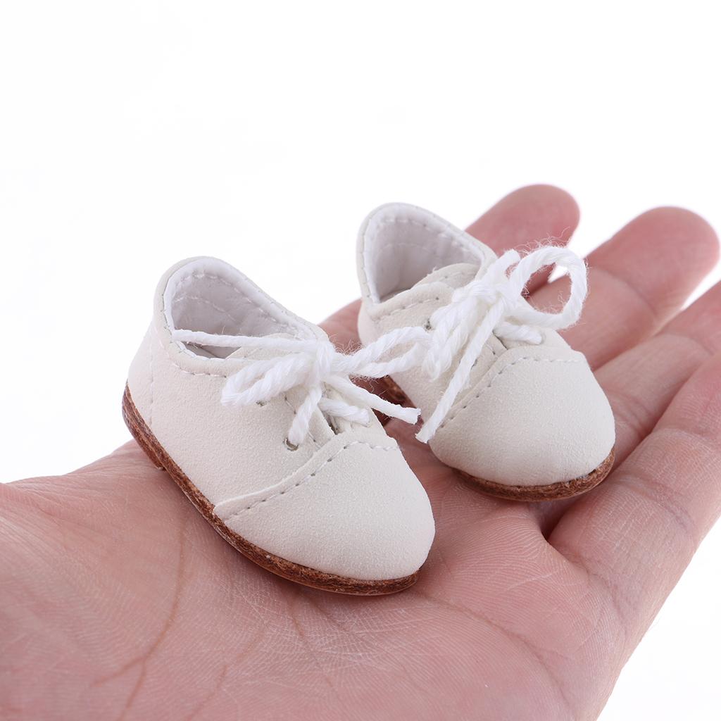 Lovey Doll Lace up Shoes for 1/6 BJD Dolls Casual Wear Accessory White
