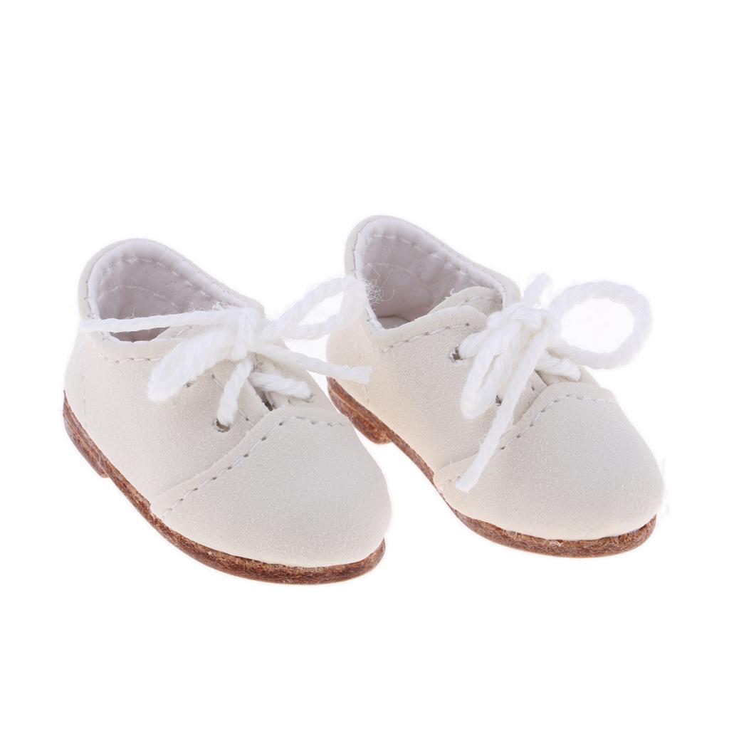 Lovey Doll Lace up Shoes for 1/6 BJD Dolls Casual Wear Accessory White