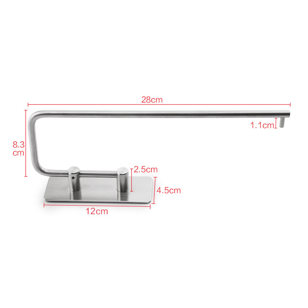 304 Stainless Steel Self-adhesive Paper Towel Holder for Kitchen Bathroom