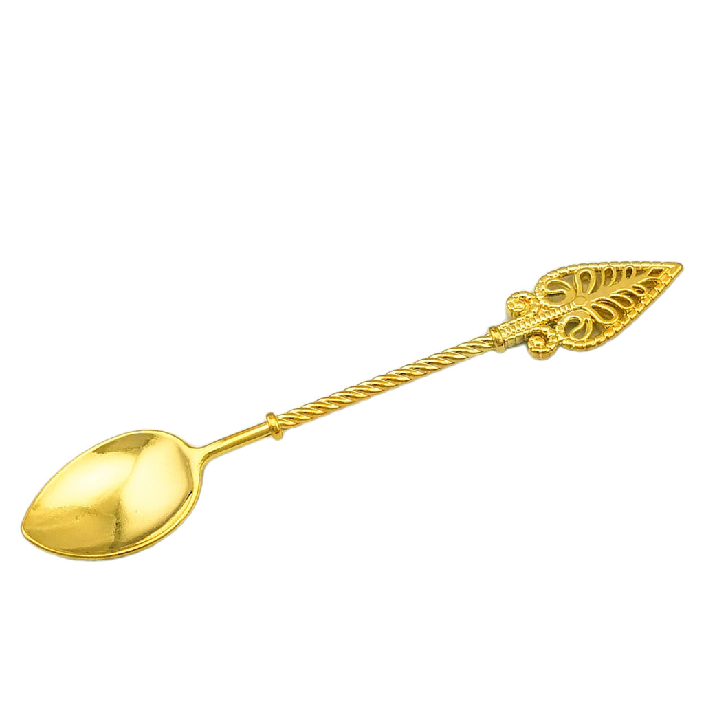 Vintage Ice Cream Tea Coffee Spoon Small Condiment Spoons Sugar Gold