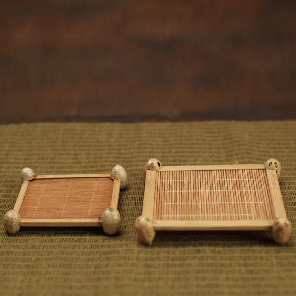 Japanese Handmade Insulation Mat Tea Cup Coaster Bowl Holder Bamboo #L