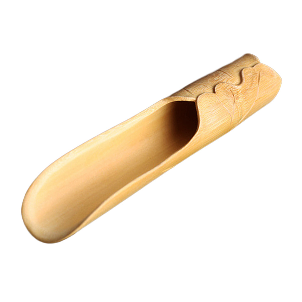 Japanese Bamboo Tea Spoon Tea Utensils Tea Tools Roll Lotus Leaf
