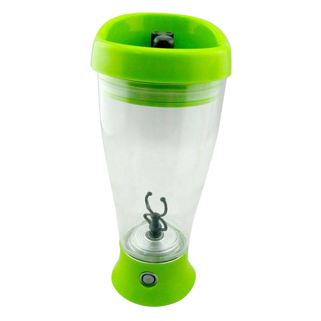 Portable Drink Mixer Mug Shake Battery Protein Shaker Blender Green