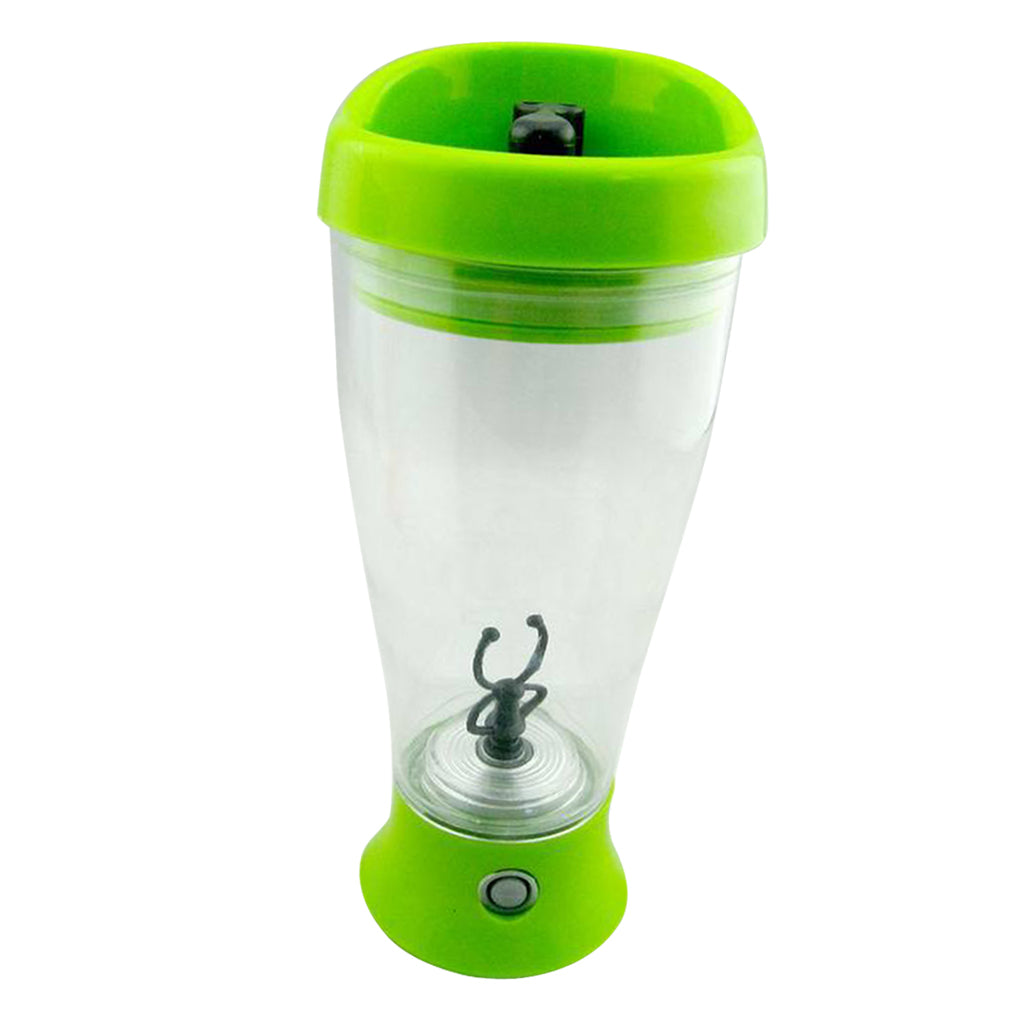 Portable Drink Mixer Mug Shake Battery Protein Shaker Blender Green