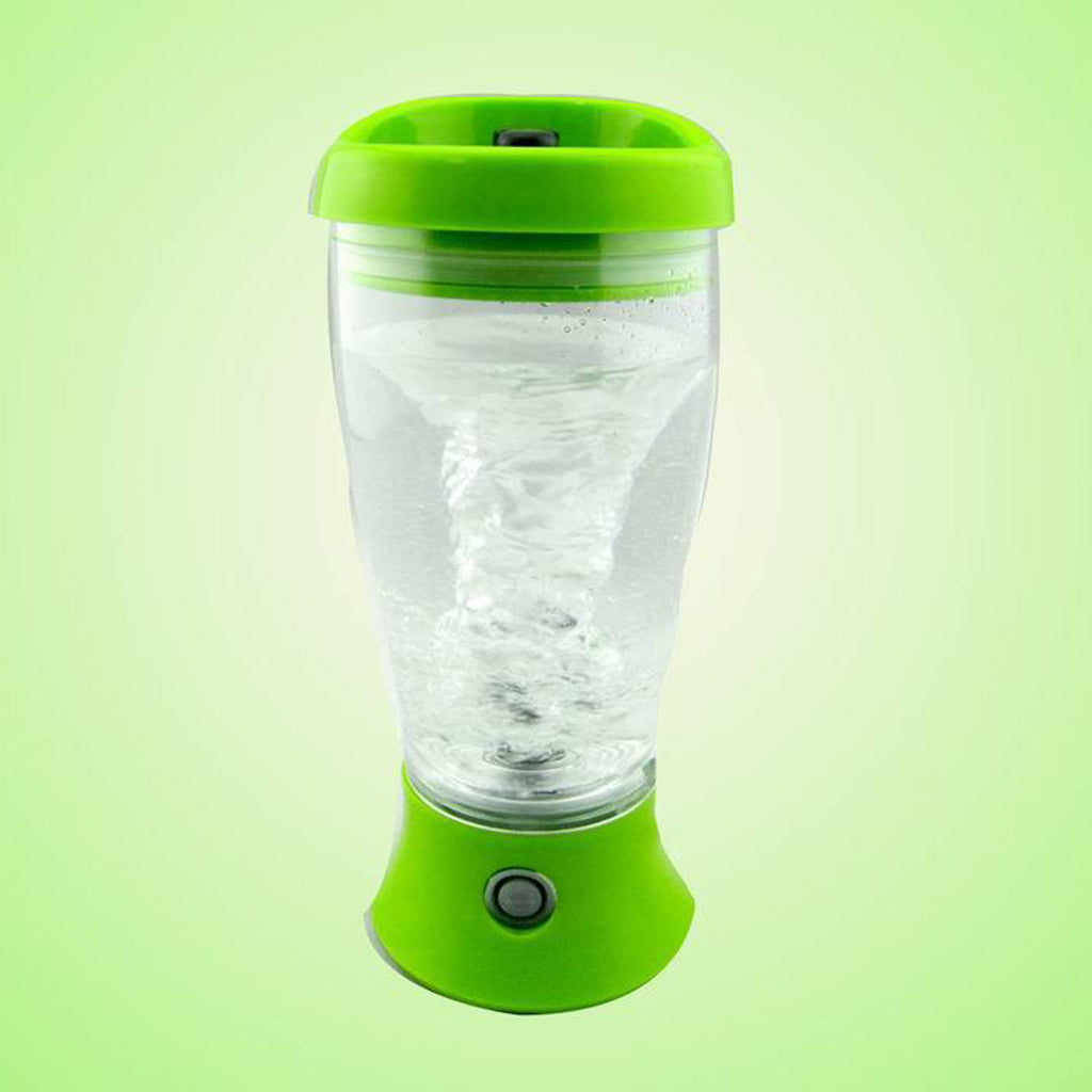 Portable Drink Mixer Mug Shake Battery Protein Shaker Blender Green