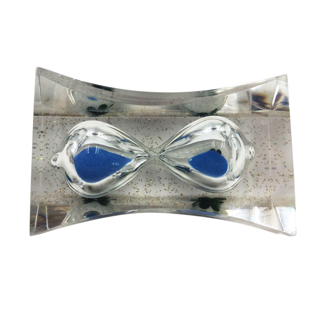 3 Minutes Sandglass Hourglass Sand Clock Timers Timing Tools -Blue Sand