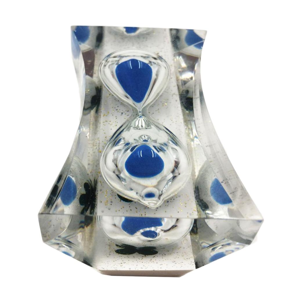 3 Minutes Sandglass Hourglass Sand Clock Timers Timing Tools -Blue Sand