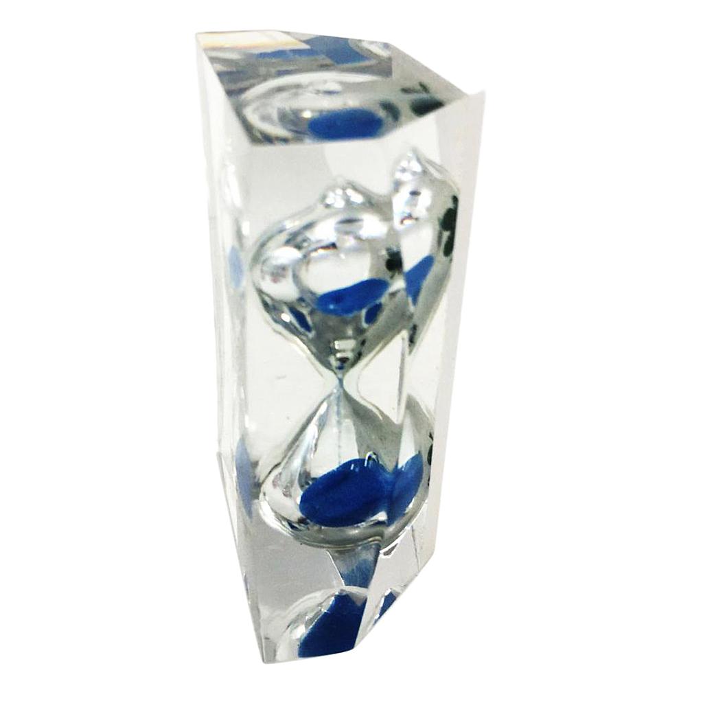 3 Minutes Sandglass Hourglass Sand Clock Timers Timing Tools -Blue Sand