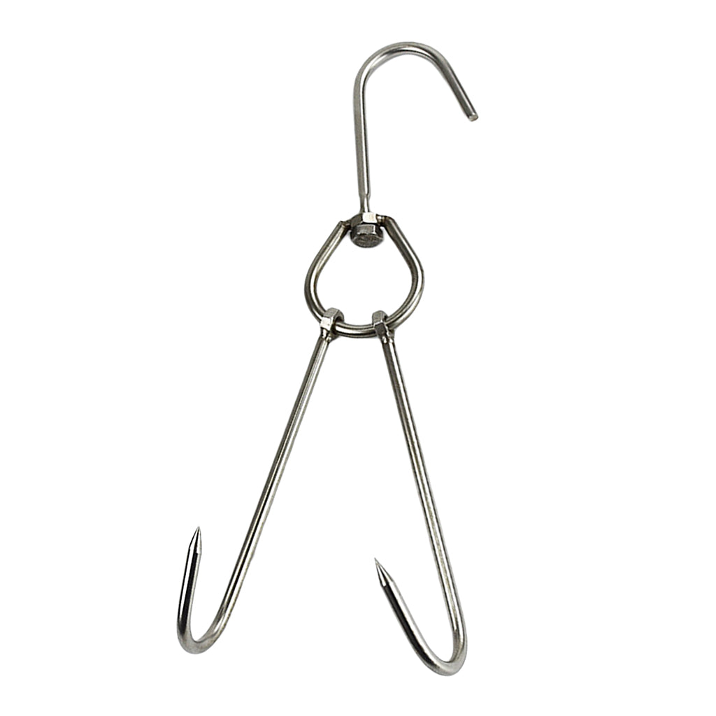 3pcs Meat Hook Ring Kitchen Utensil Hanger Hanging Stainless Steel Hook